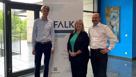 Besuch von Praxity-CEO bei FALK